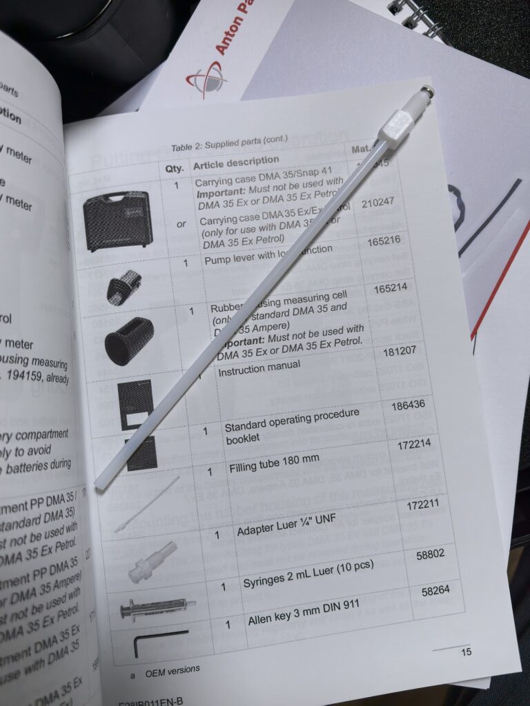 Anton Paar DMA35 Density Meter Pipette thumbnail