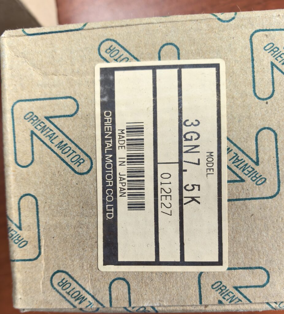 Oriental Motor 3GN7.5K Gear Reducer thumbnail