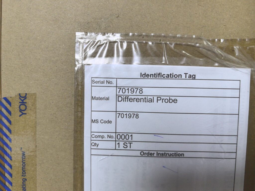 Yokogawa 701978 Differential Probe