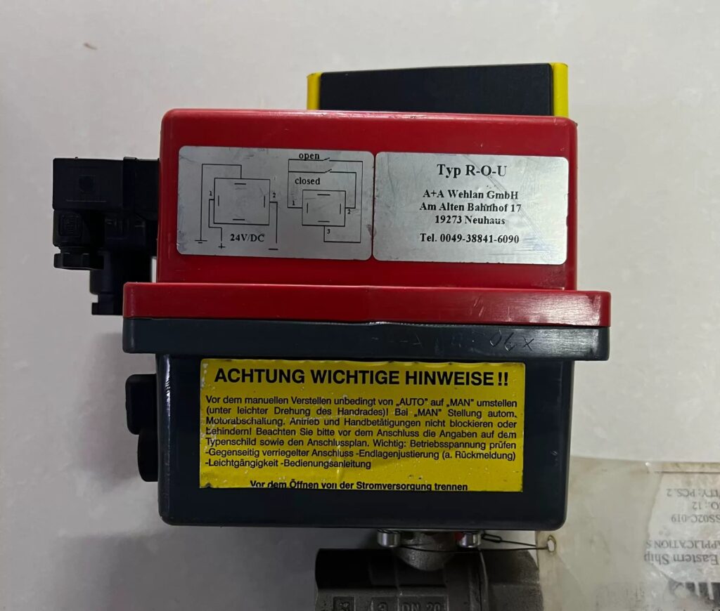 A+A Wehlau Ball Valve Actuator R-O-U thumbnail