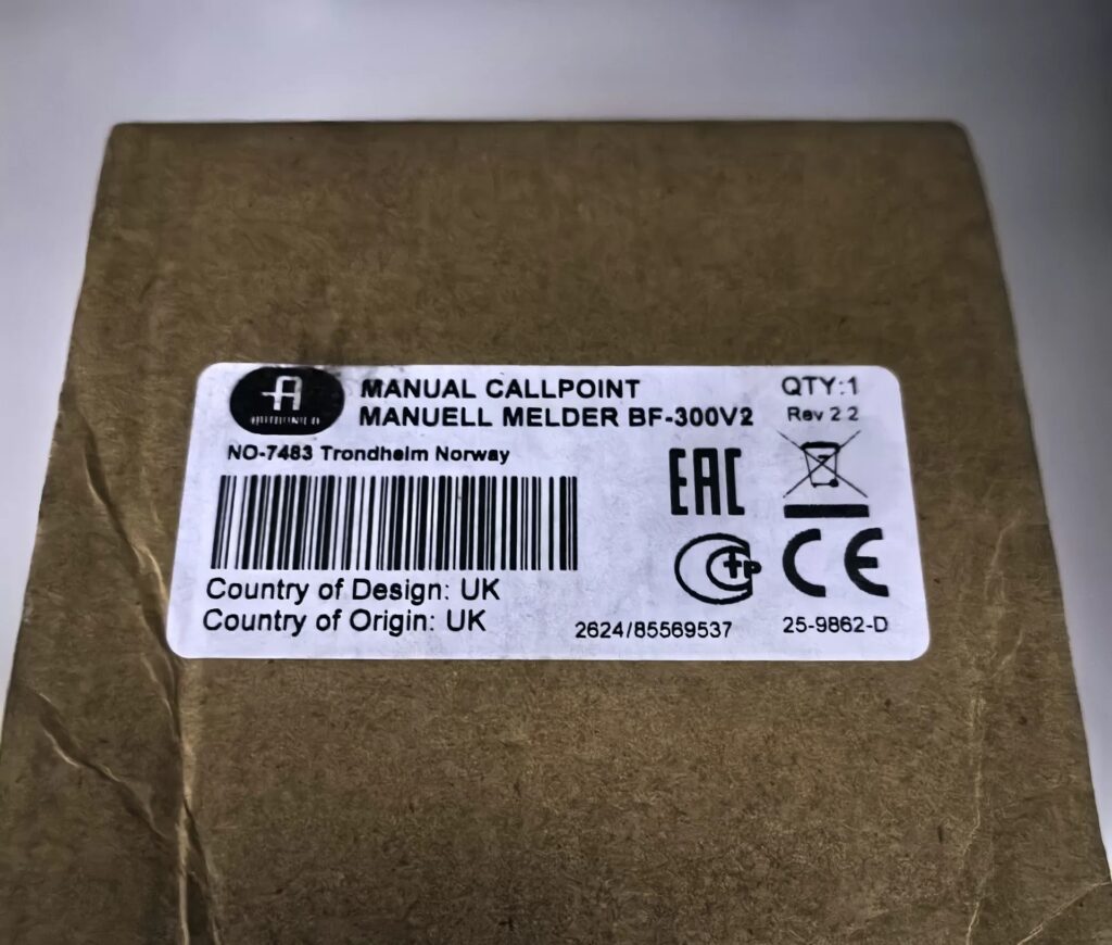 AUTRONICA Manual Call Point BF-300V thumbnail