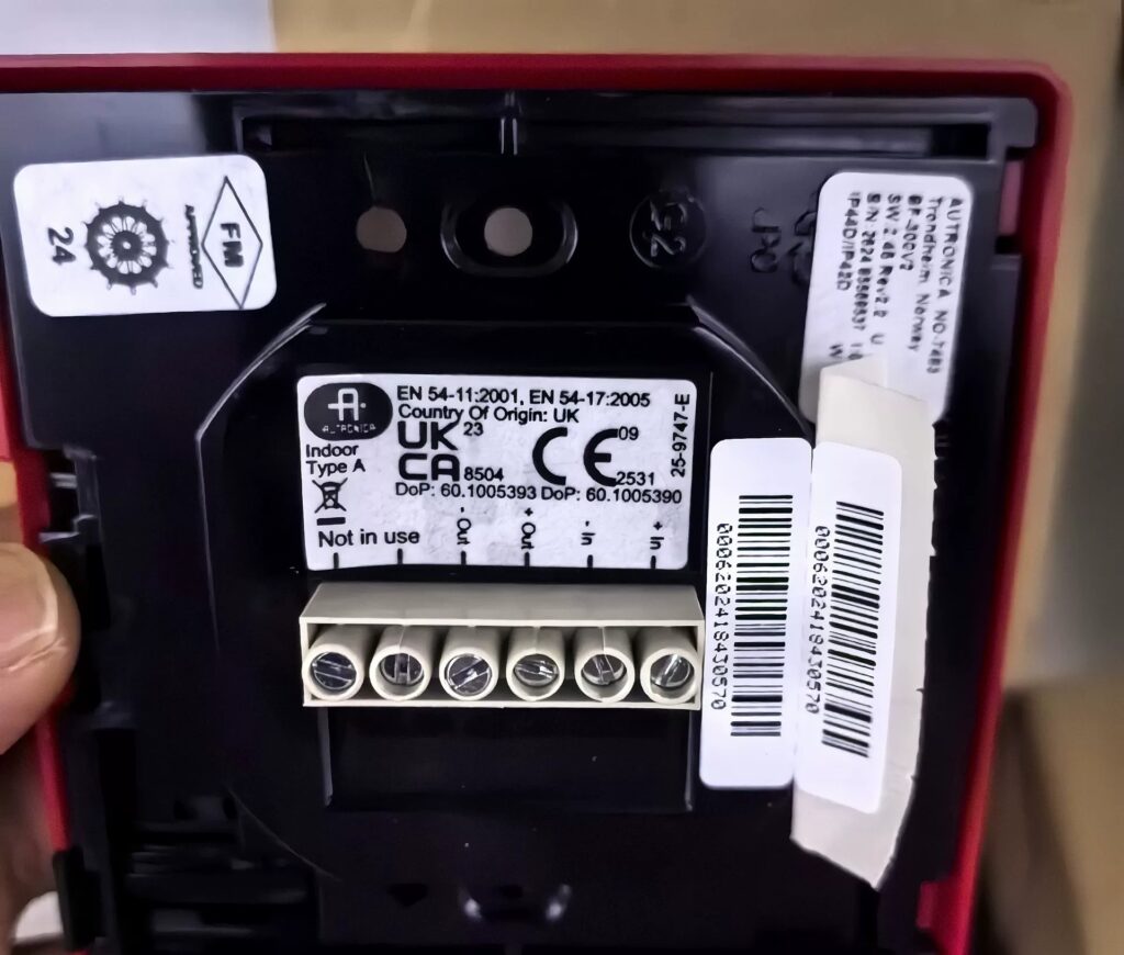 AUTRONICA Manual Call Point BF-300V thumbnail