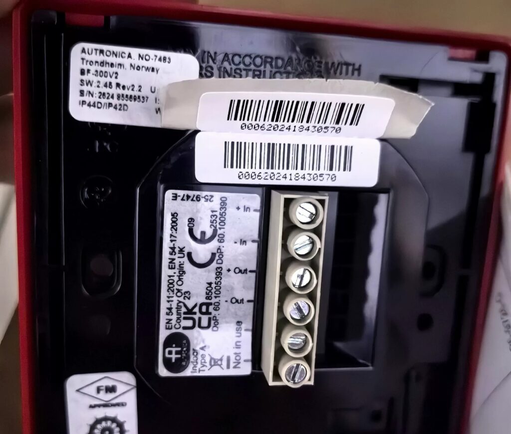 AUTRONICA Manual Call Point BF-300V thumbnail