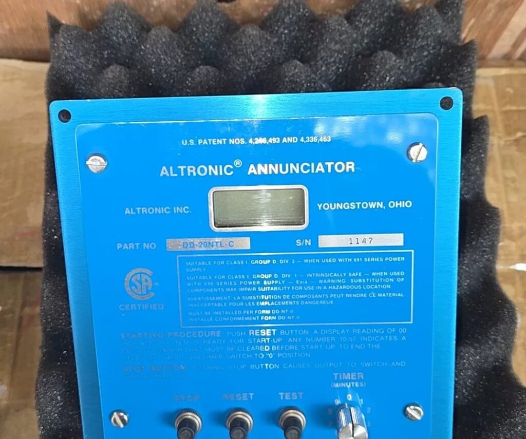 Altronic Alarm Annunciator DD-20NTL-C