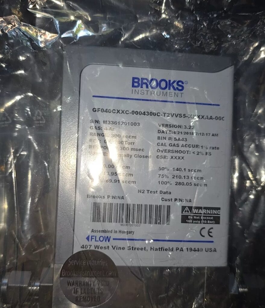 Brooks Flow Meter GF040CXXC-00 thumbnail