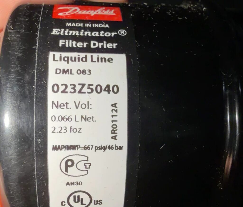 Danfoss Filter Drier DML 083 thumbnail