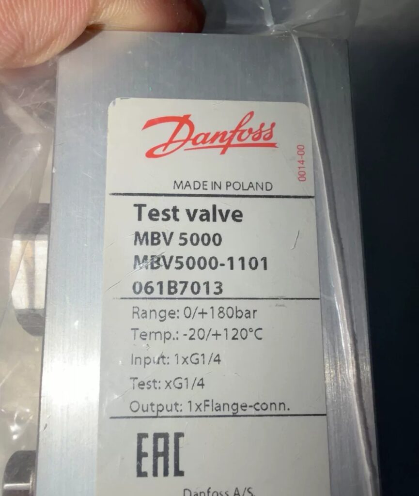 Danfoss Test Valve MBV5000-1101 thumbnail