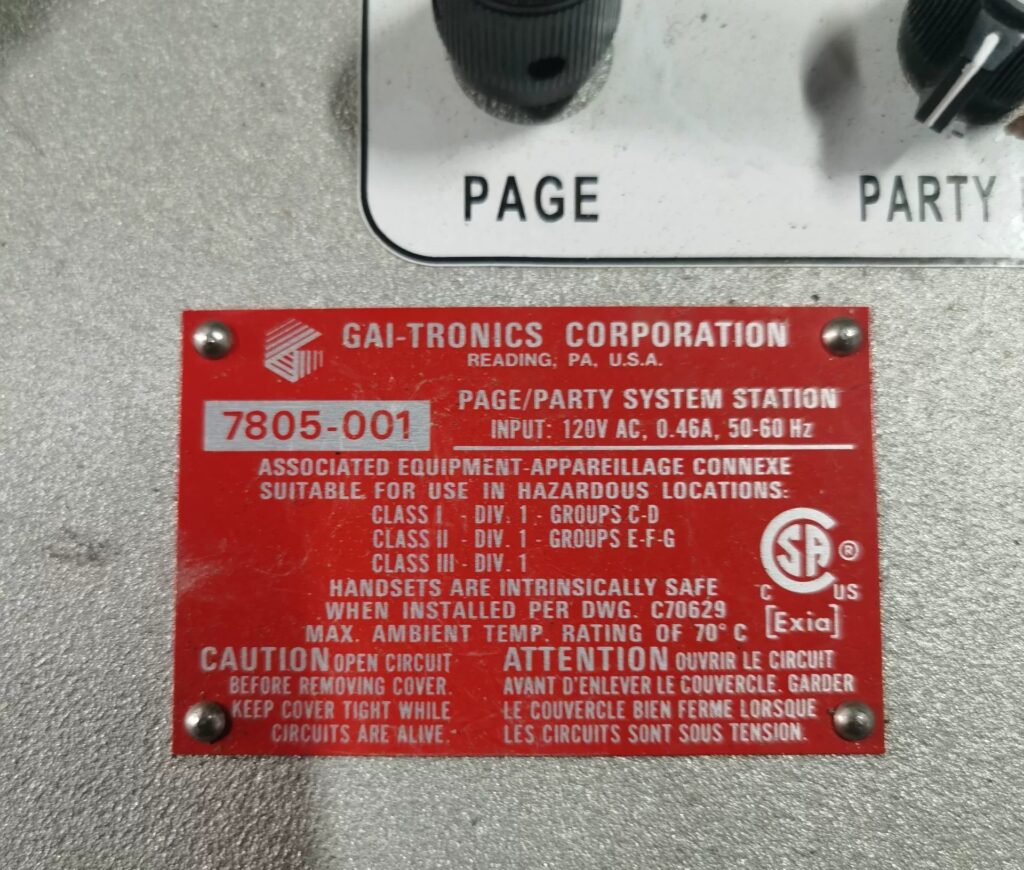 GAI-TRONICS Telephone 7805-001 thumbnail
