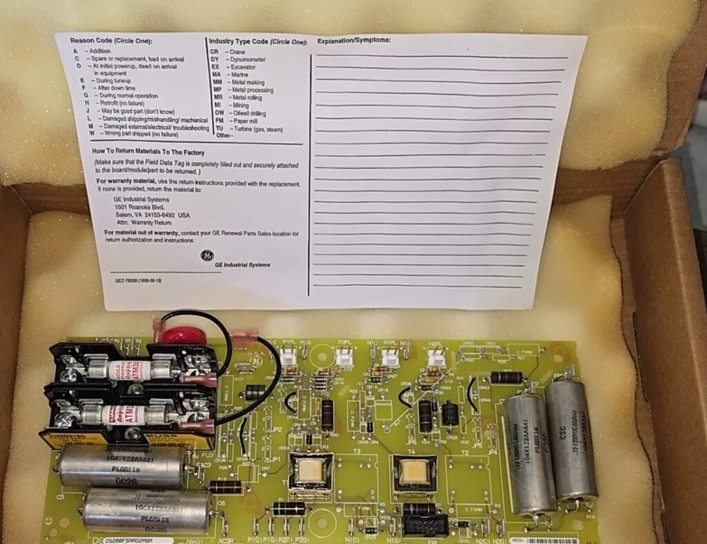GE Control Board DS200FSAAG2A