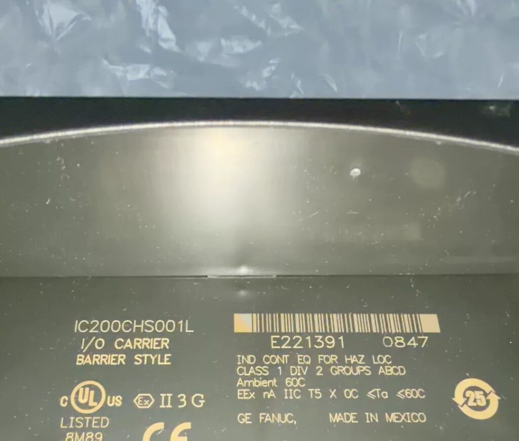 GE FANUC I/O Base IC200CHS001L thumbnail