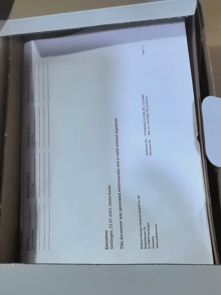 Endress+Hauser Sensor CLS21D-C1EC thumbnail