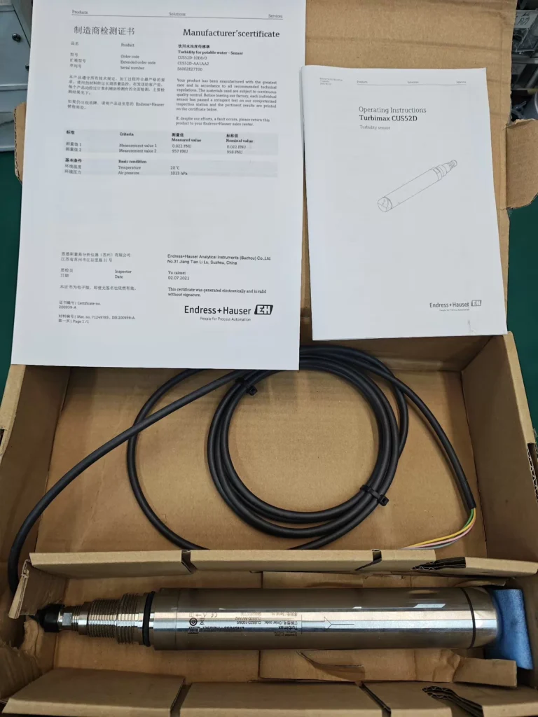 Endress+Hauser Turbidity Sensor CUS52DCUS52D-10D8/0 CUS52D-AA1AA2