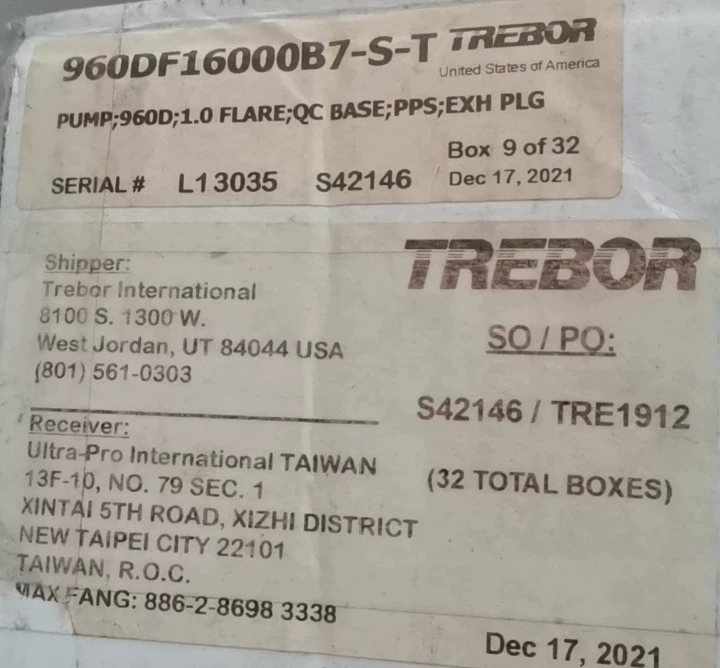 TREBOR 960DF16000B7-S-T Diaphragm Pump thumbnail