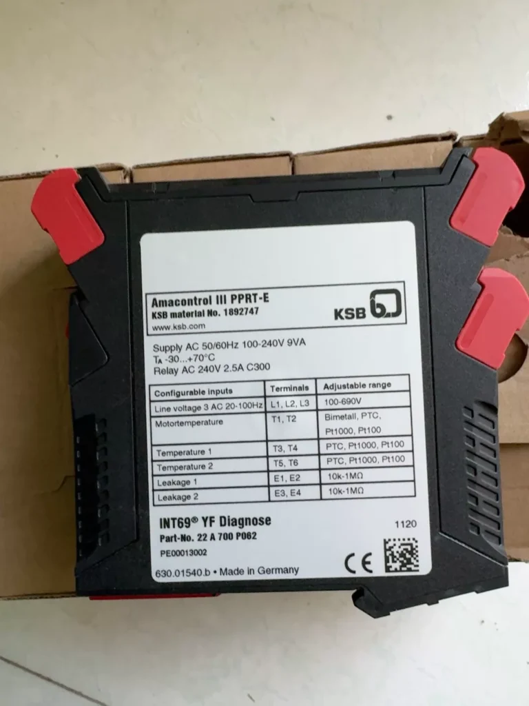 KSB Safety Relay PPRT-E 1892747