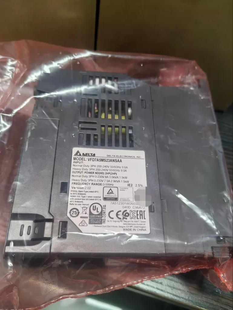 Delta VFD7A5MS23SNSAA frequency converter thumbnail