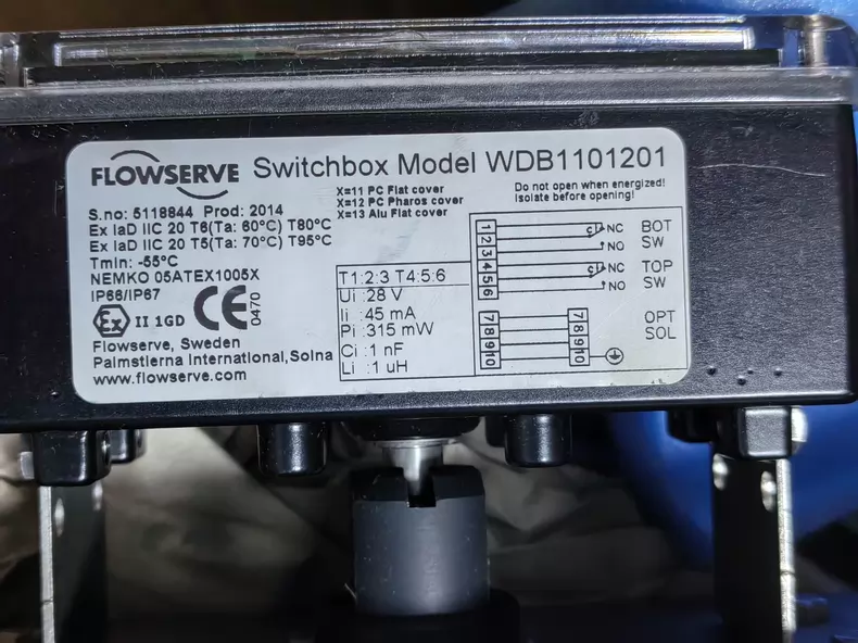 FLOWSERVE Switchbox WDB1101201 thumbnail