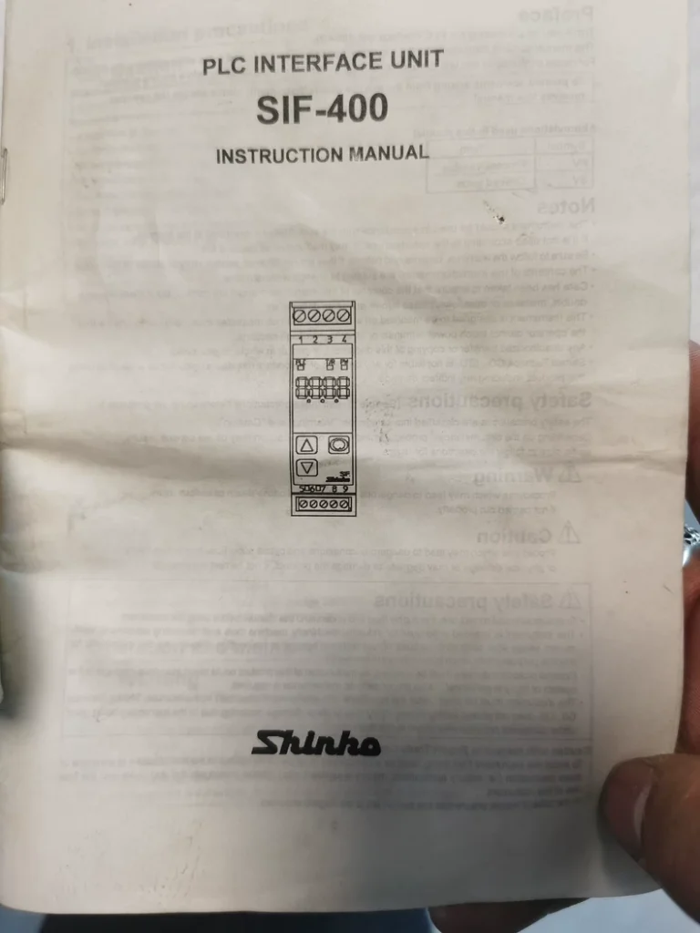 SHINKO SIF-400 PLC thumbnail