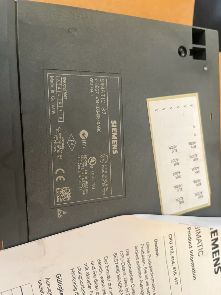 SIEMENS 6ES7414-3XM05-0AB0 cpu thumbnail