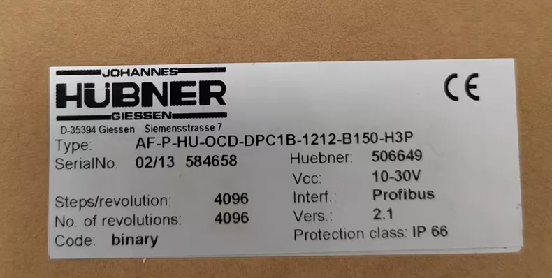 Hübner AF-P-HU-OCD-DPC1B-1212-B150-H3P Encoder thumbnail