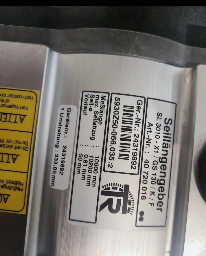 TR Draw-Wire Encoder SL3010-X1/GS130/K/F thumbnail