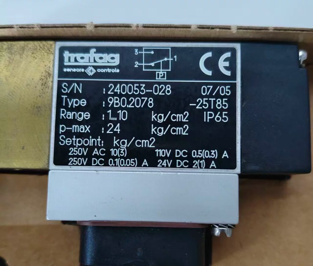 Trafag Pressure Sensor 9B0.2078 thumbnail