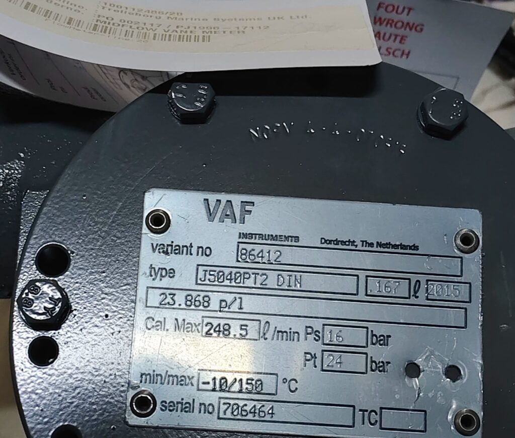 VAF Flow Meter 86412