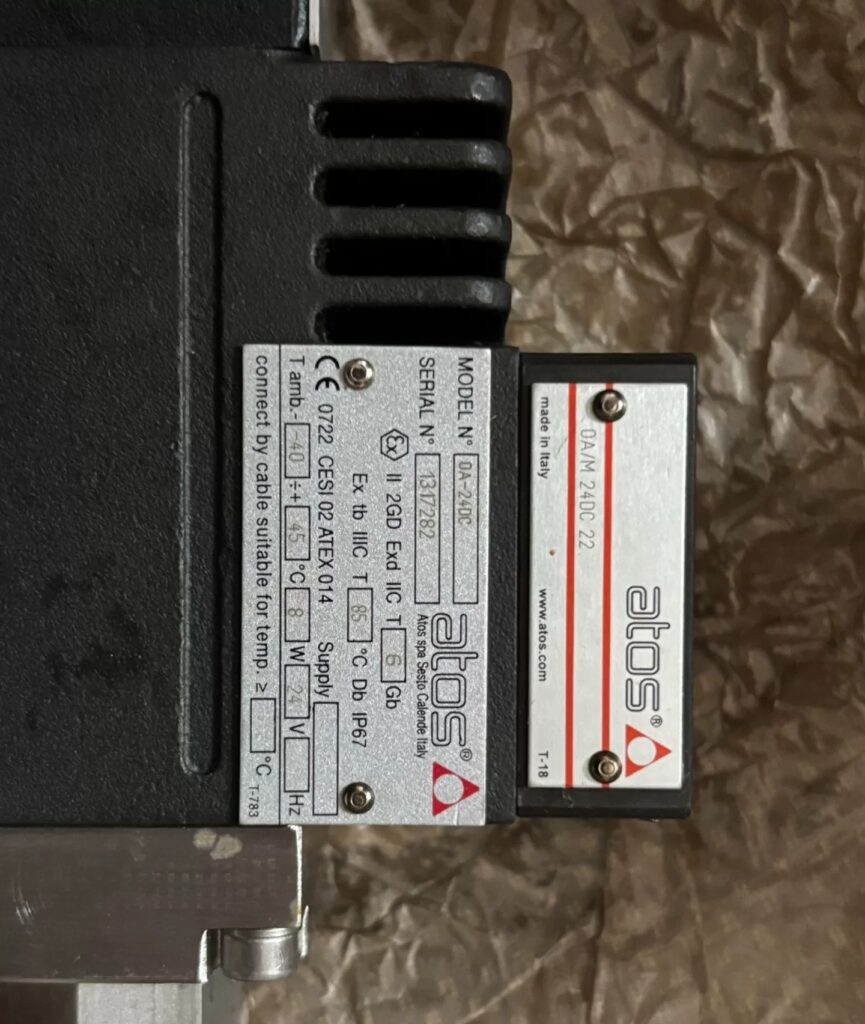 ATOS Solenoid Valve DHA-0631/2/M 24DC