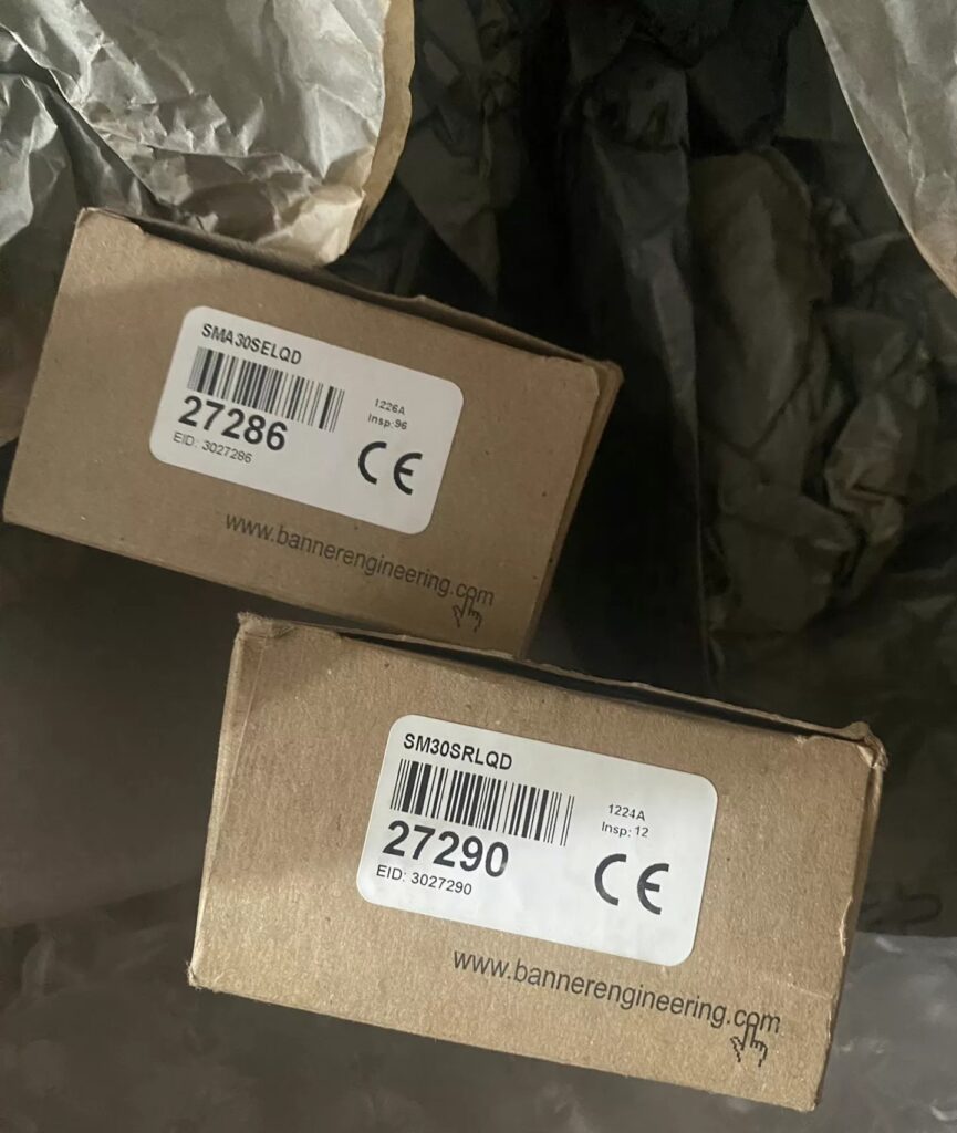 Banner Through-Beam Photoelectric Sensor SMA30SELQD SM30SRLQD