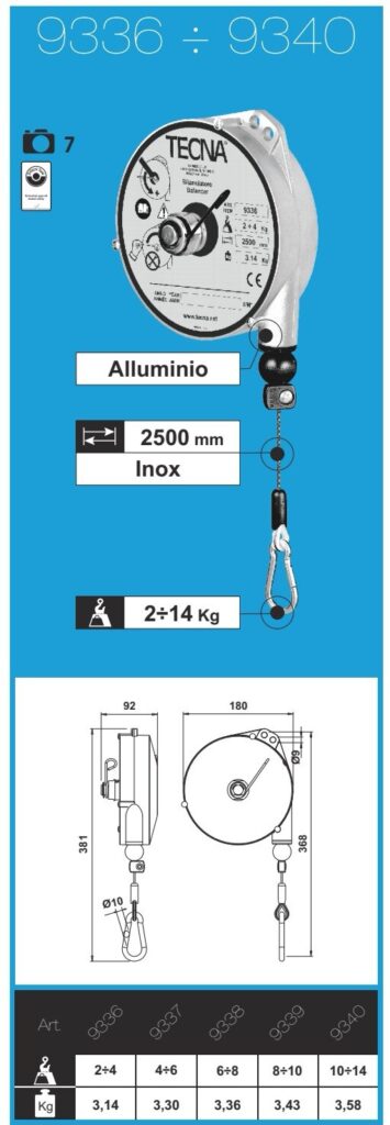 TECNA Spring Balancer 9337 thumbnail
