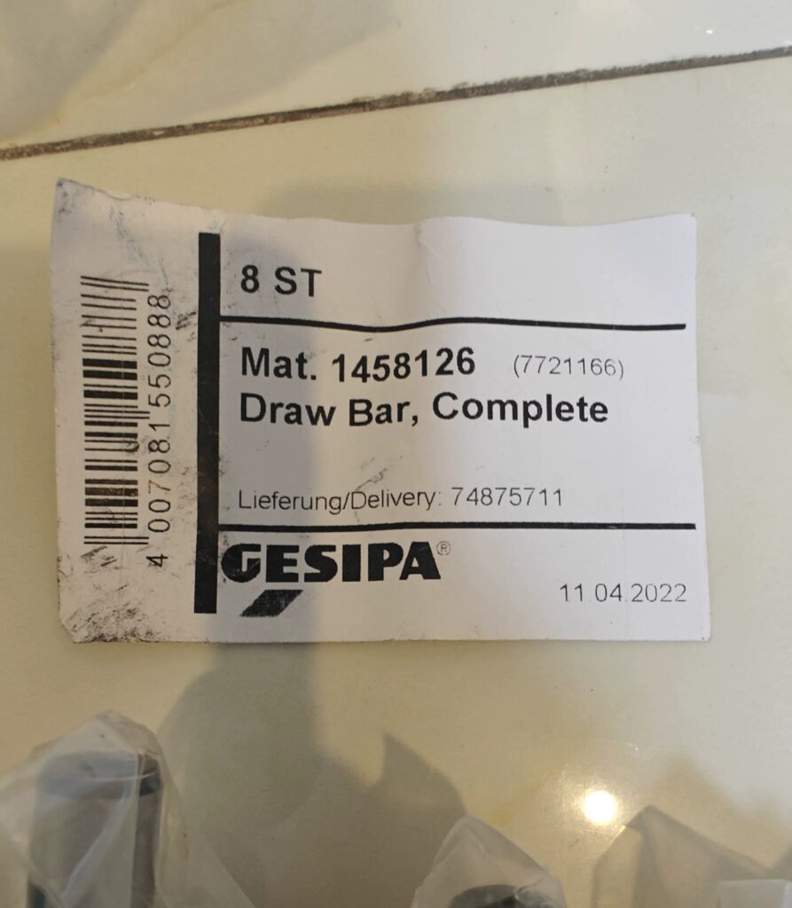 GESIPA Draw Bar Assembly 1458126 + 7721166 thumbnail