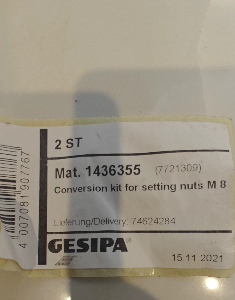 GESIPA Conversion Kit M8 1436355 thumbnail