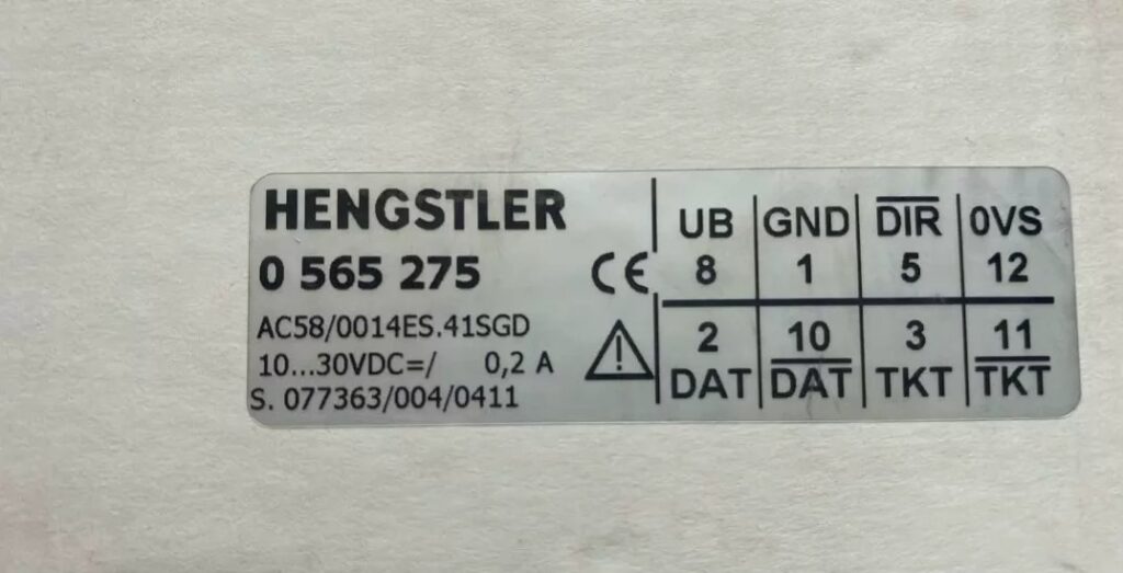 Hengstler Encoder AC58/0014ES.41SGD 0565275