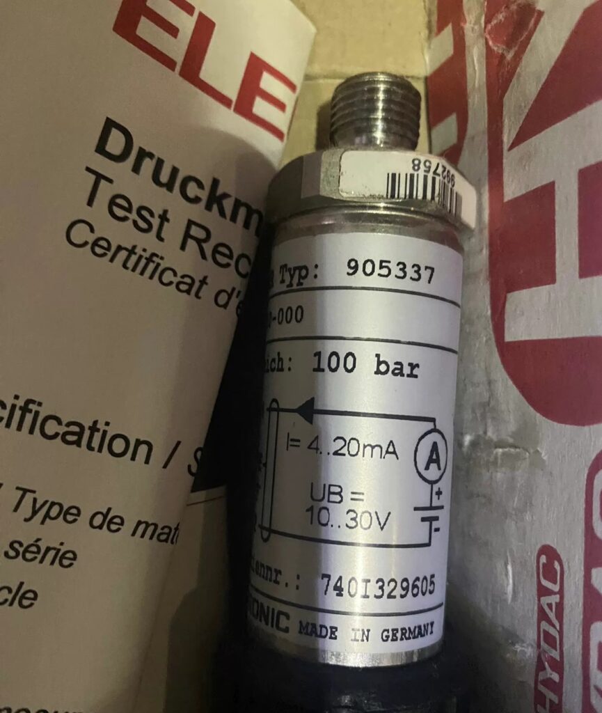 HYDAC Pressure Sensor HDA3845-A-100-000 thumbnail