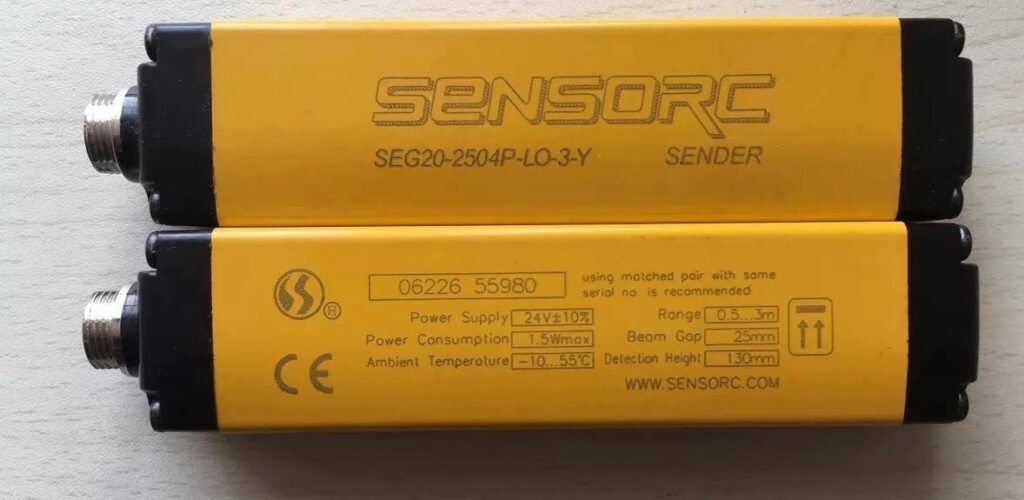 SENSORC Safety Light Curtain SEG20-2504P-LO-3-Y