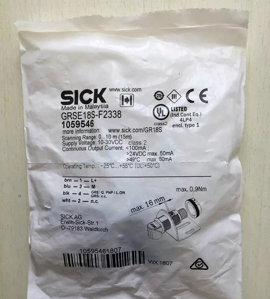 SICK Photoelectric Sensor GRSE18S-F2338 1059546