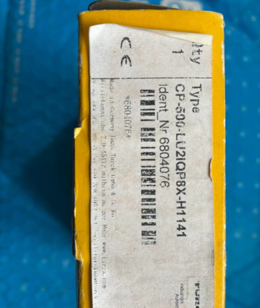 TURCK Sensor CP-500-LU2IQP8X-H1141 thumbnail