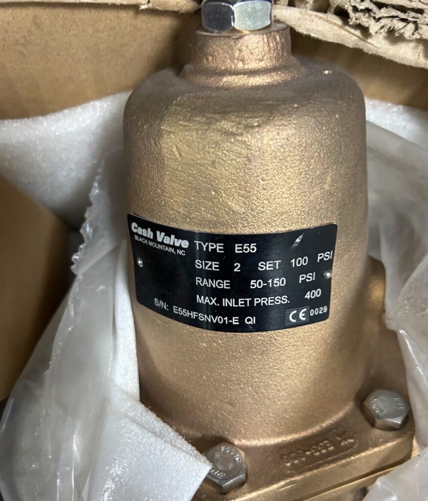 Cash Valve Pressure Regulator E55