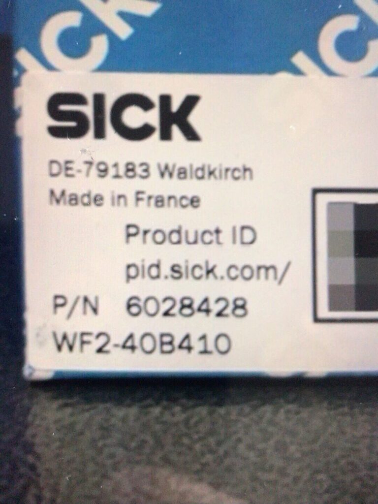 SICK Sensor WF2-40B410 thumbnail