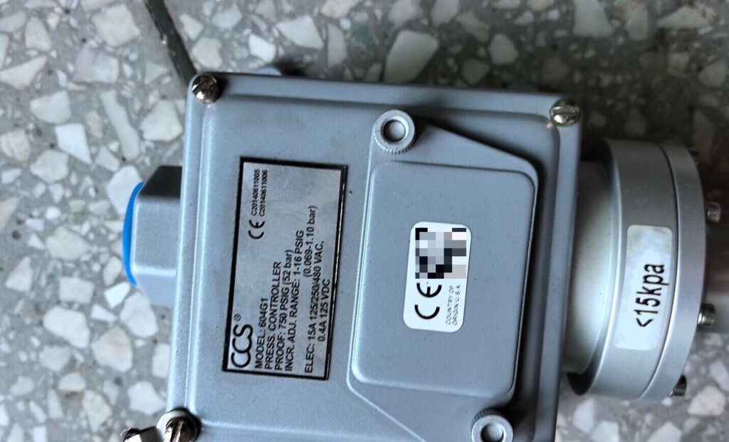 CCS Pressure Switch 604P15