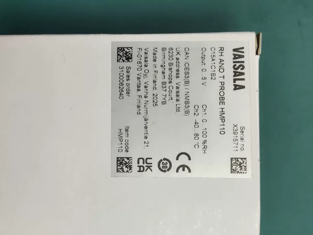 Vaisala Temperature and Humidity Sensor HMP110