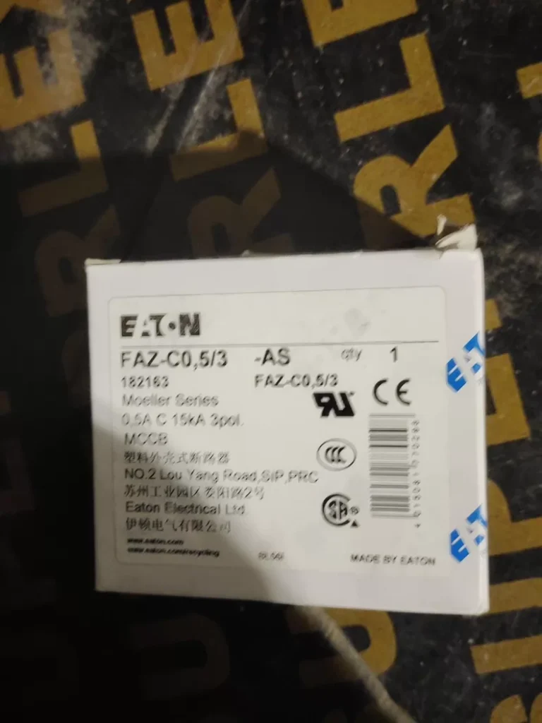 Eaton Circuit Breaker FAZ-C0.5/3-AS