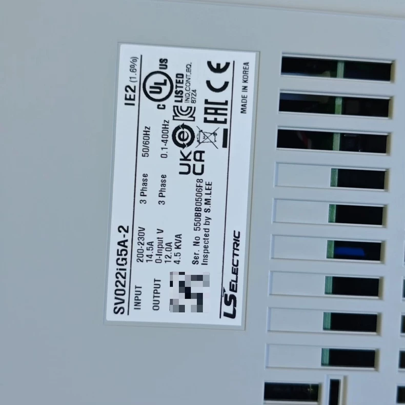 LS Electric Variable Frequency Drive SV022iG5A-2 thumbnail