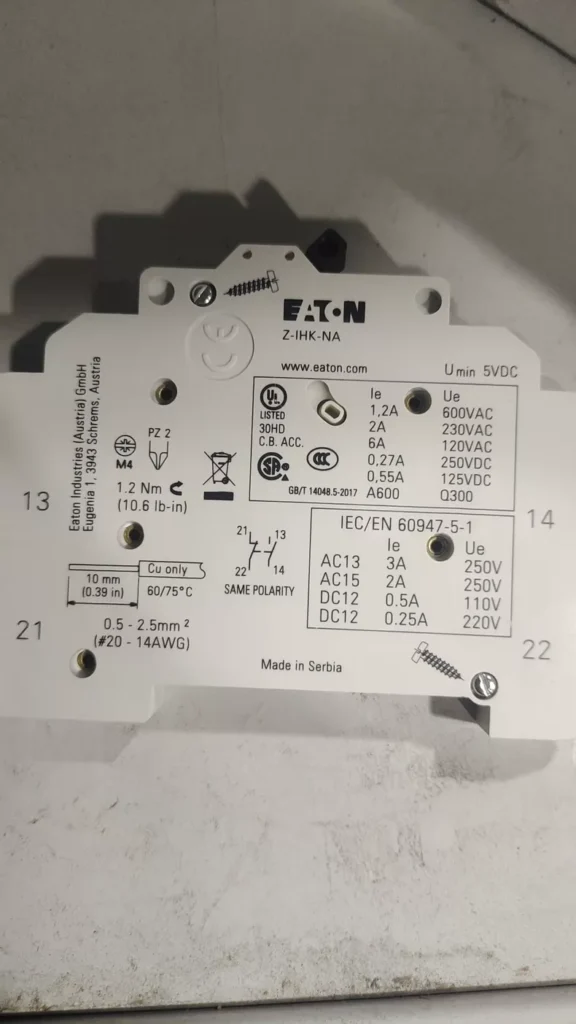 Eaton Circuit Breaker Z-IHK-NA thumbnail