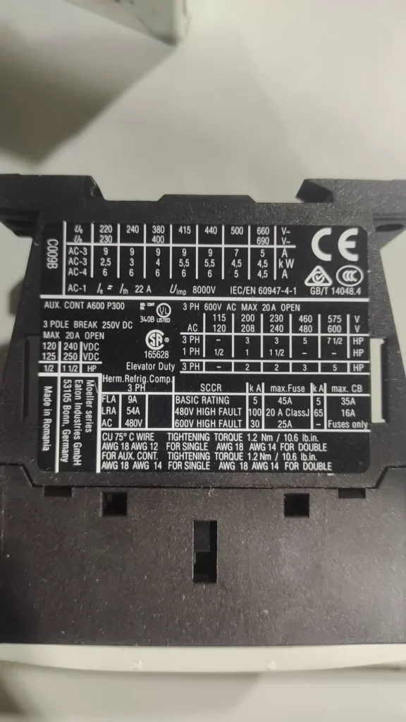 Eaton DILMC9-01 XTCEC009B01F thumbnail