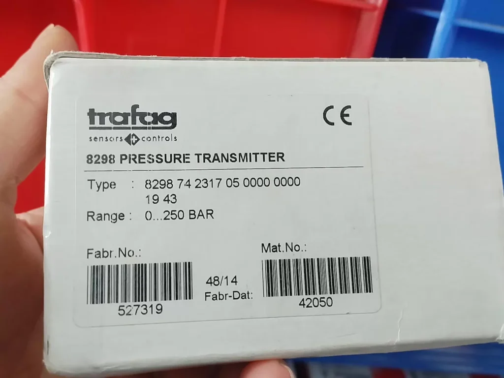 Trafag Pressure Transmitter 8298 74 2317 05 000