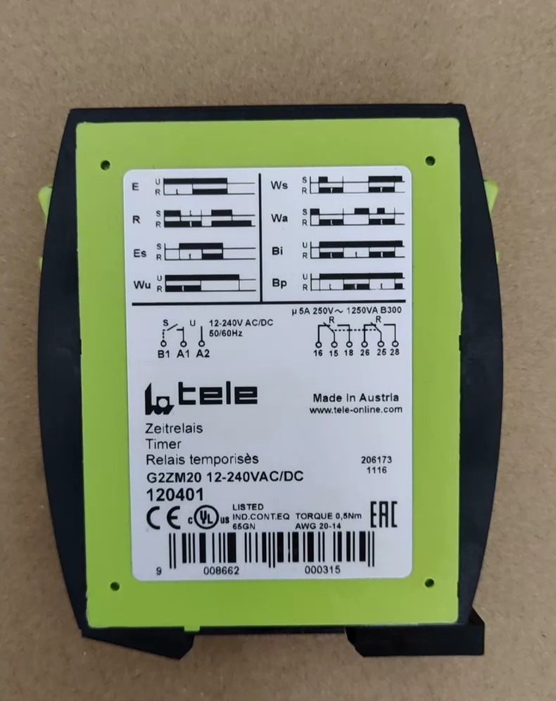 TELE Time Relay G2ZM20 12-240VAC/DC thumbnail