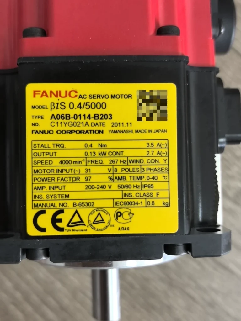 FANUC Servo Motor A06B-0114-B203