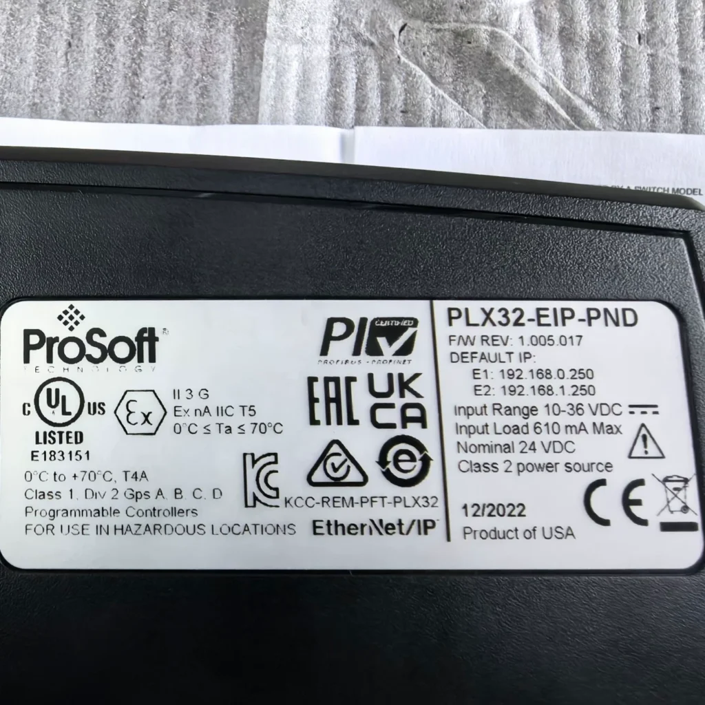 ProSoft Technology Module PLX32-EIP-PND thumbnail