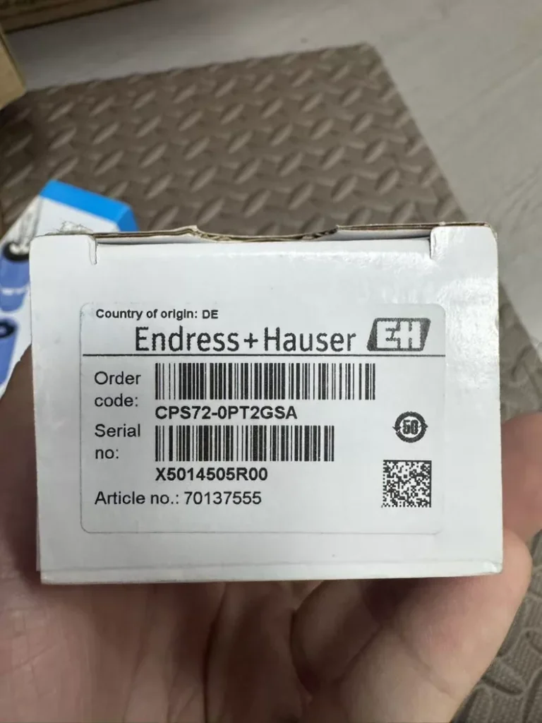 Endress+Hauser Conductivity Sensor CPS72-0PT2GSA thumbnail
