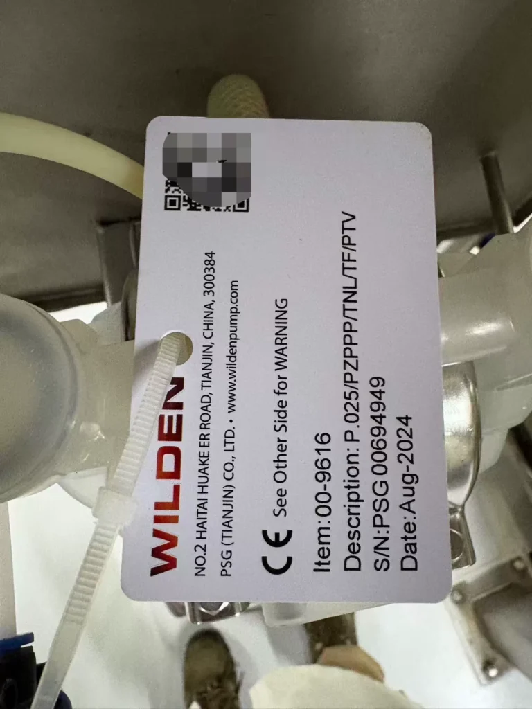 WILDEN Pneumatic Diaphragm Pump P.025/PZPP/TNL/TF/PTV thumbnail